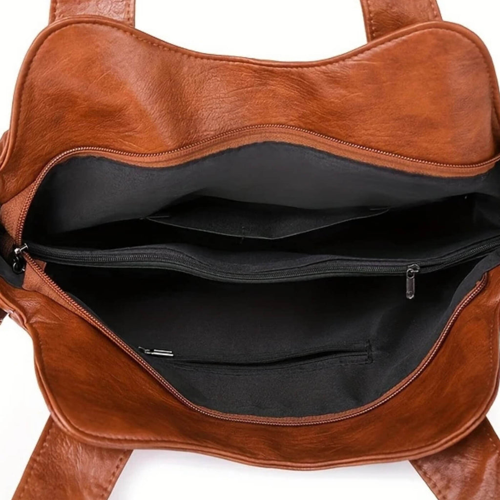 Flavia’s Dual-Zip | Bolsa de Hombro