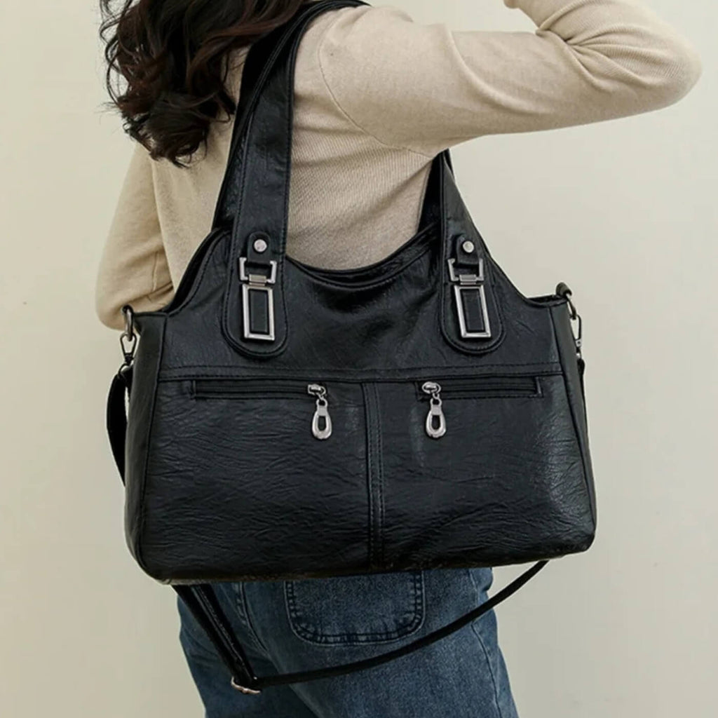 Flavia’s Dual-Zip | Bolsa de Hombro