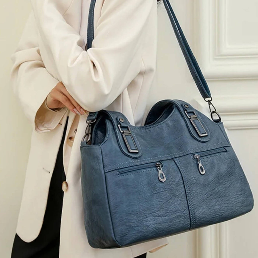 Flavia’s Dual-Zip | Bolsa de Hombro