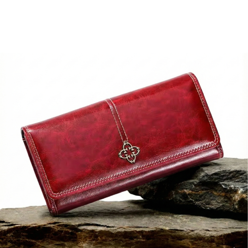 Nicole | Cartera de cuero larga