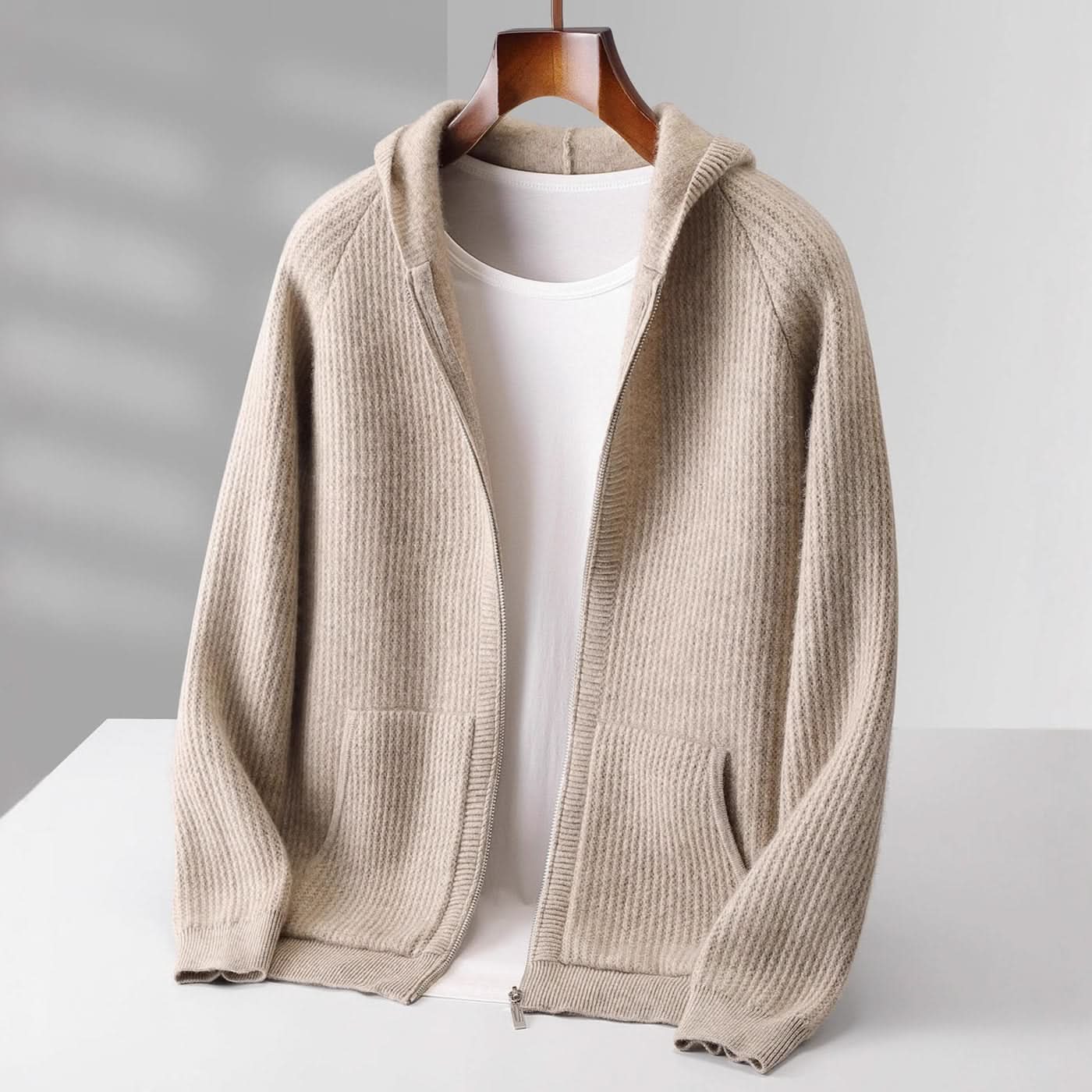 SORRENTO | Sudadera de Cachemira con Cremallera