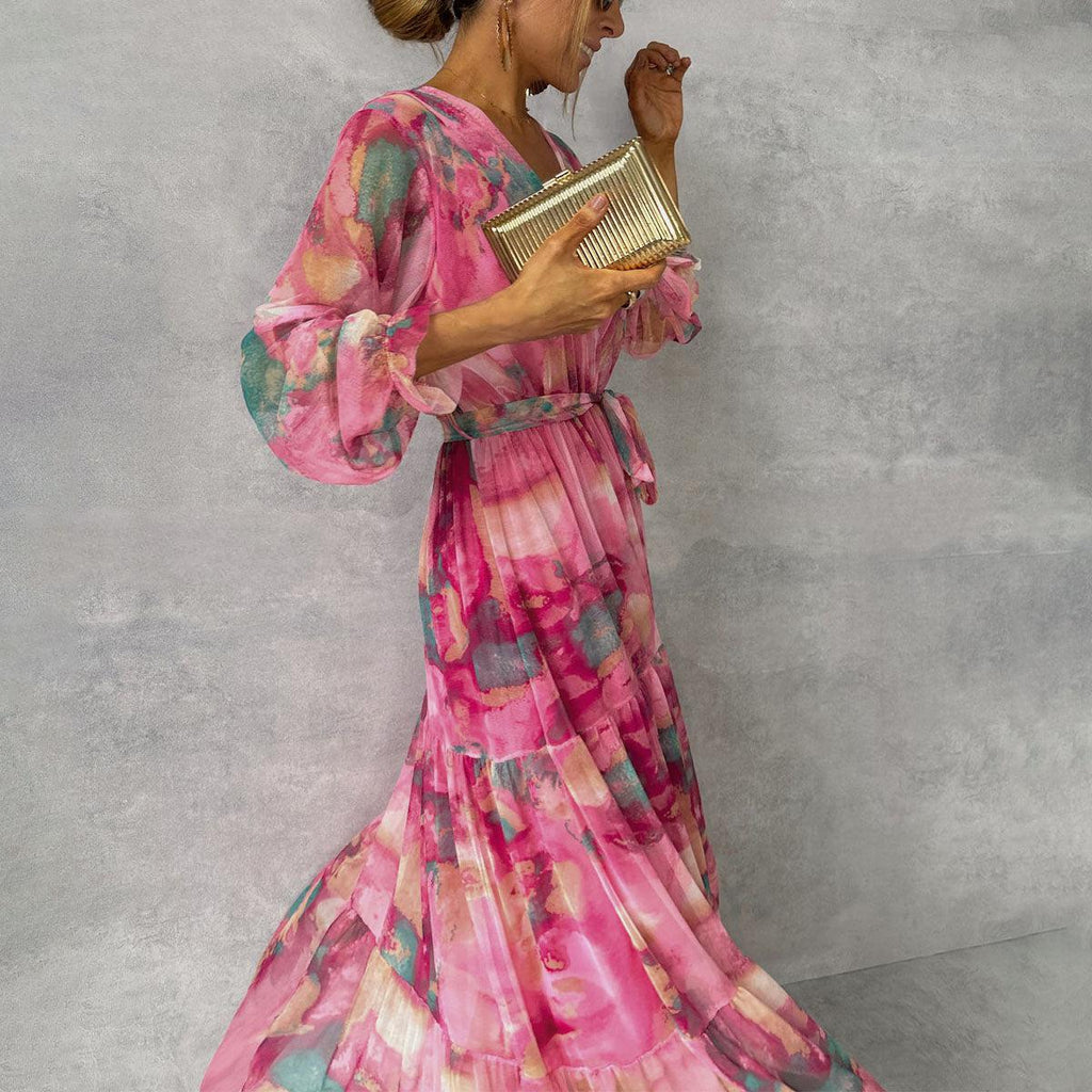 Vestido envolvente con estampado floral
