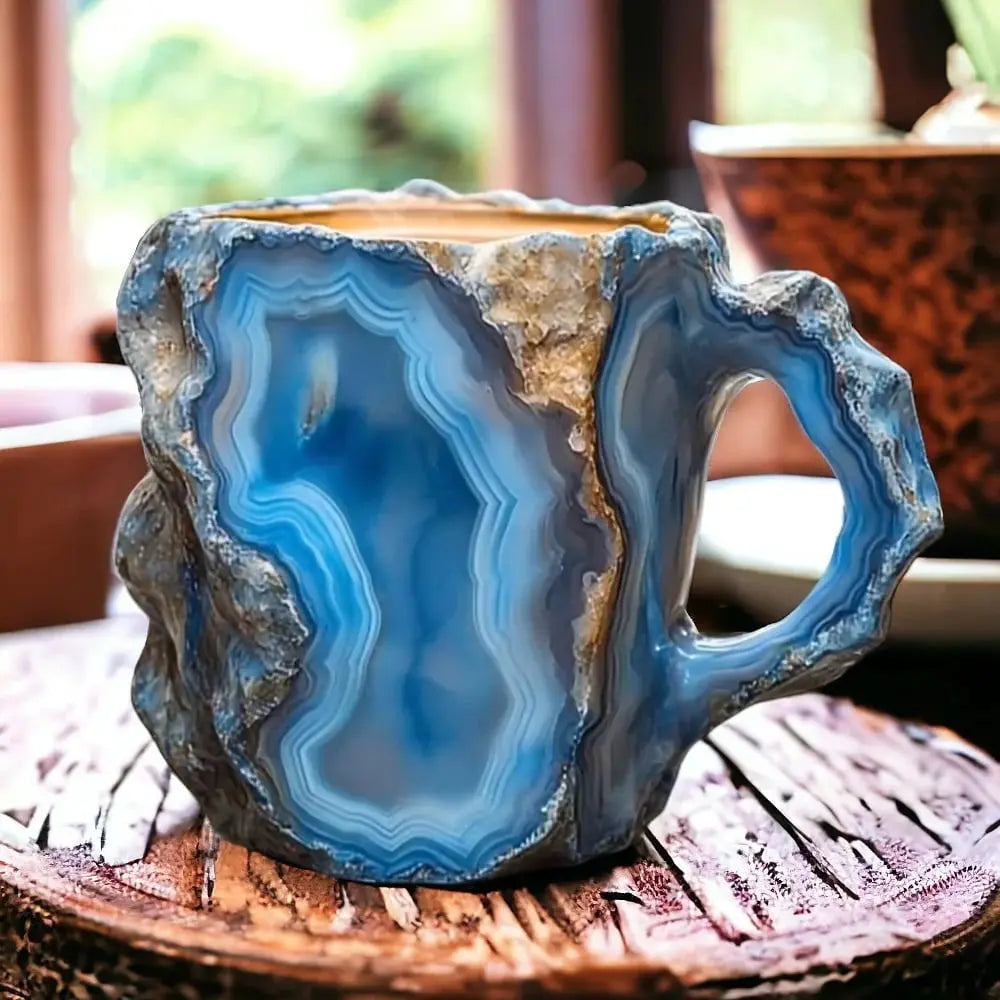 Tazas de café de cristal mineral