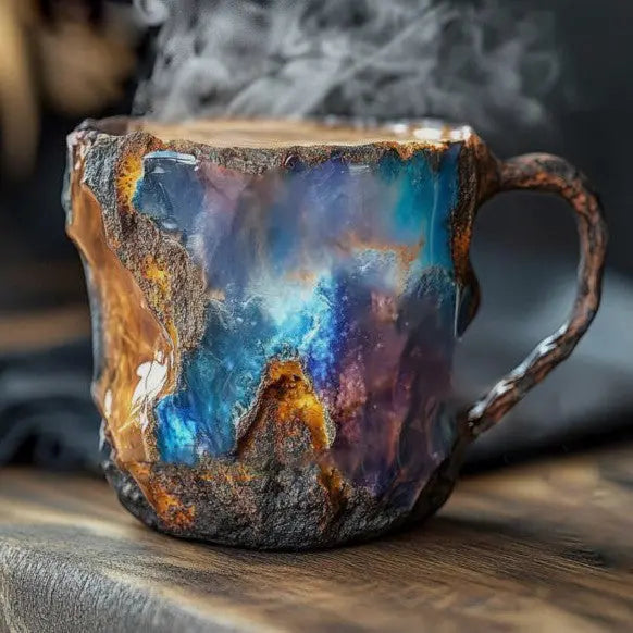 Tazas de café de cristal mineral