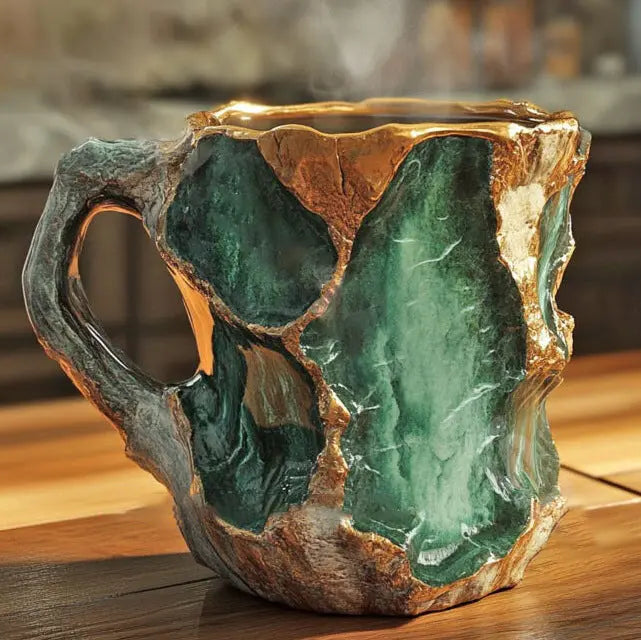 Tazas de café de cristal mineral