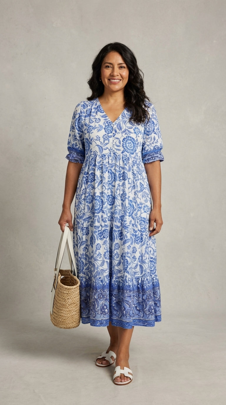 Candice | Graceful V-Neck Floral