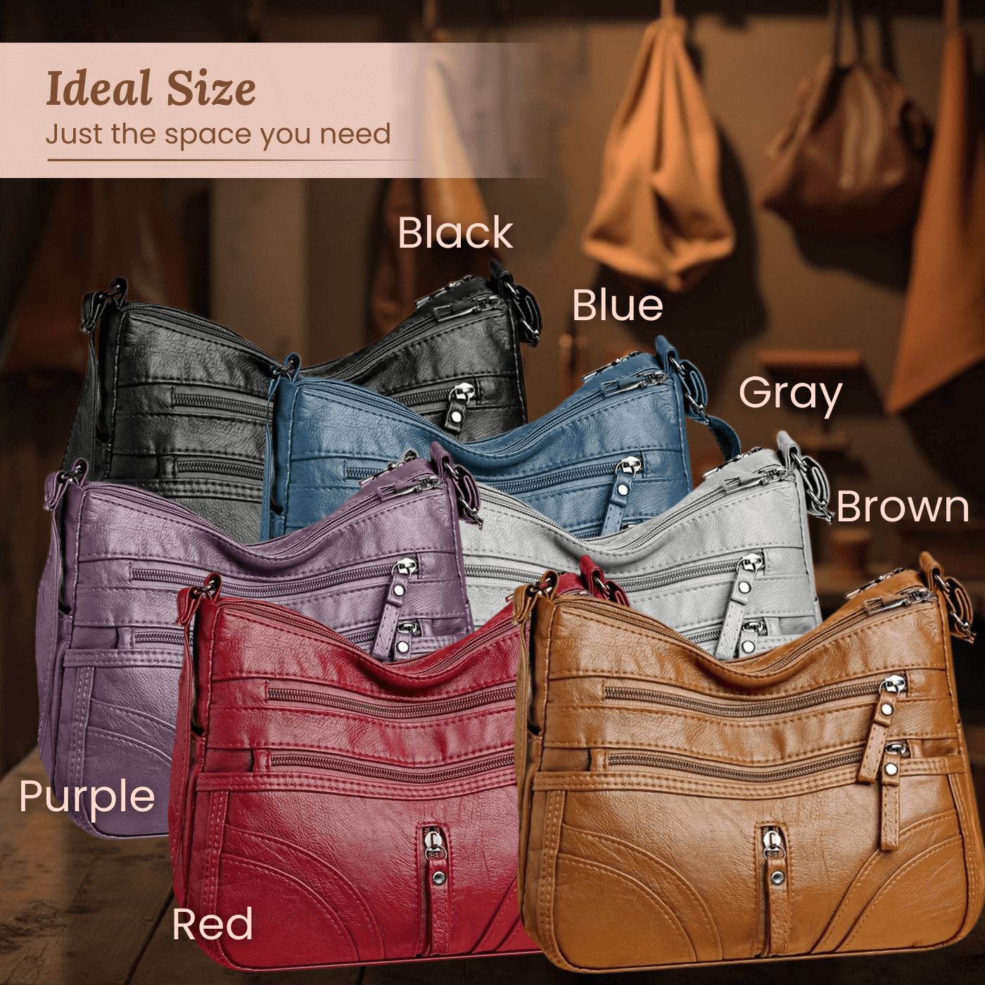 Emanuela’s Multi-Bolsillos | Bolsa de Hombro