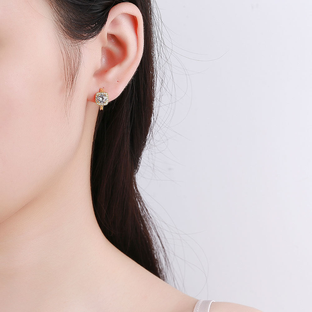 Nadine | Pendientes cuadrados | Dorado