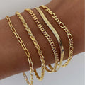 Ellis Renner | Set de pulseras | Dorado