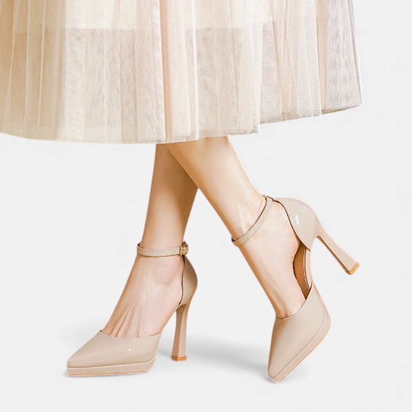 Tacones de cuero Evette