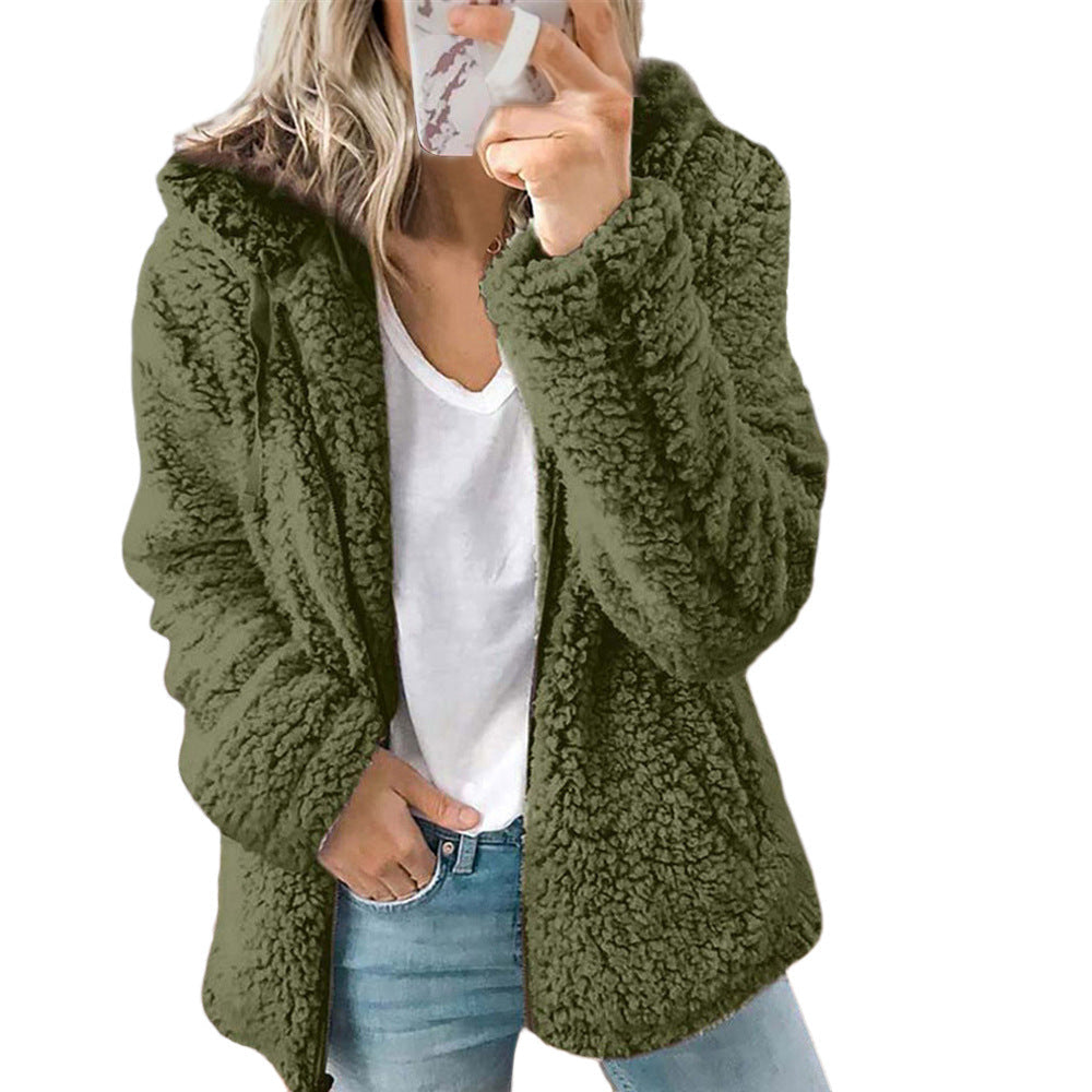 Raina™ | Abrigo Sherpa con Capucha para el Día a Día