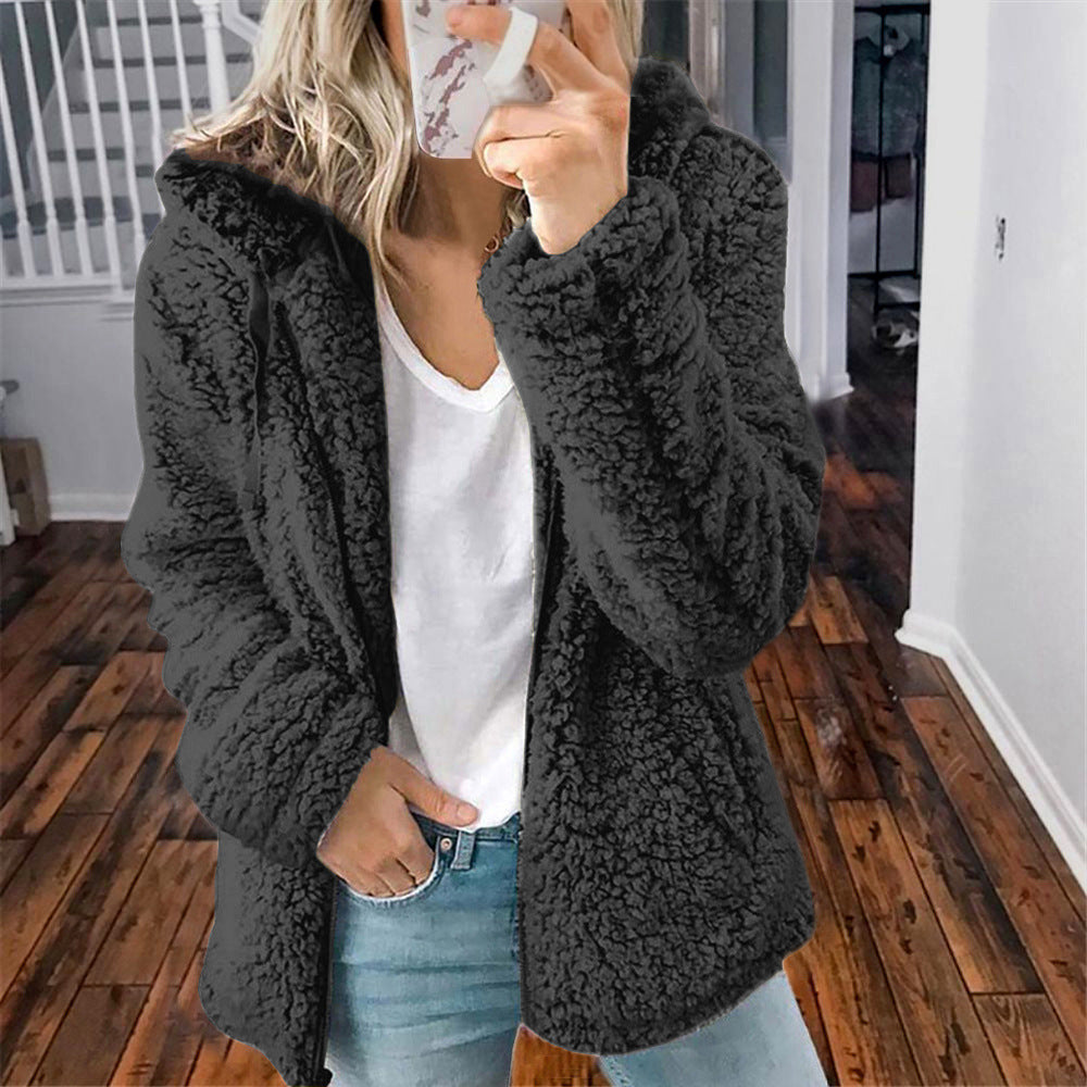Raina™ | Abrigo Sherpa con Capucha para el Día a Día