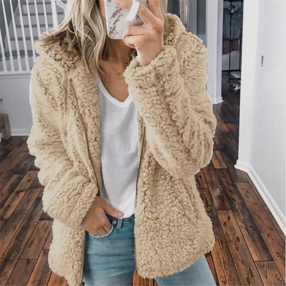 Raina™ | Abrigo Sherpa con Capucha para el Día a Día