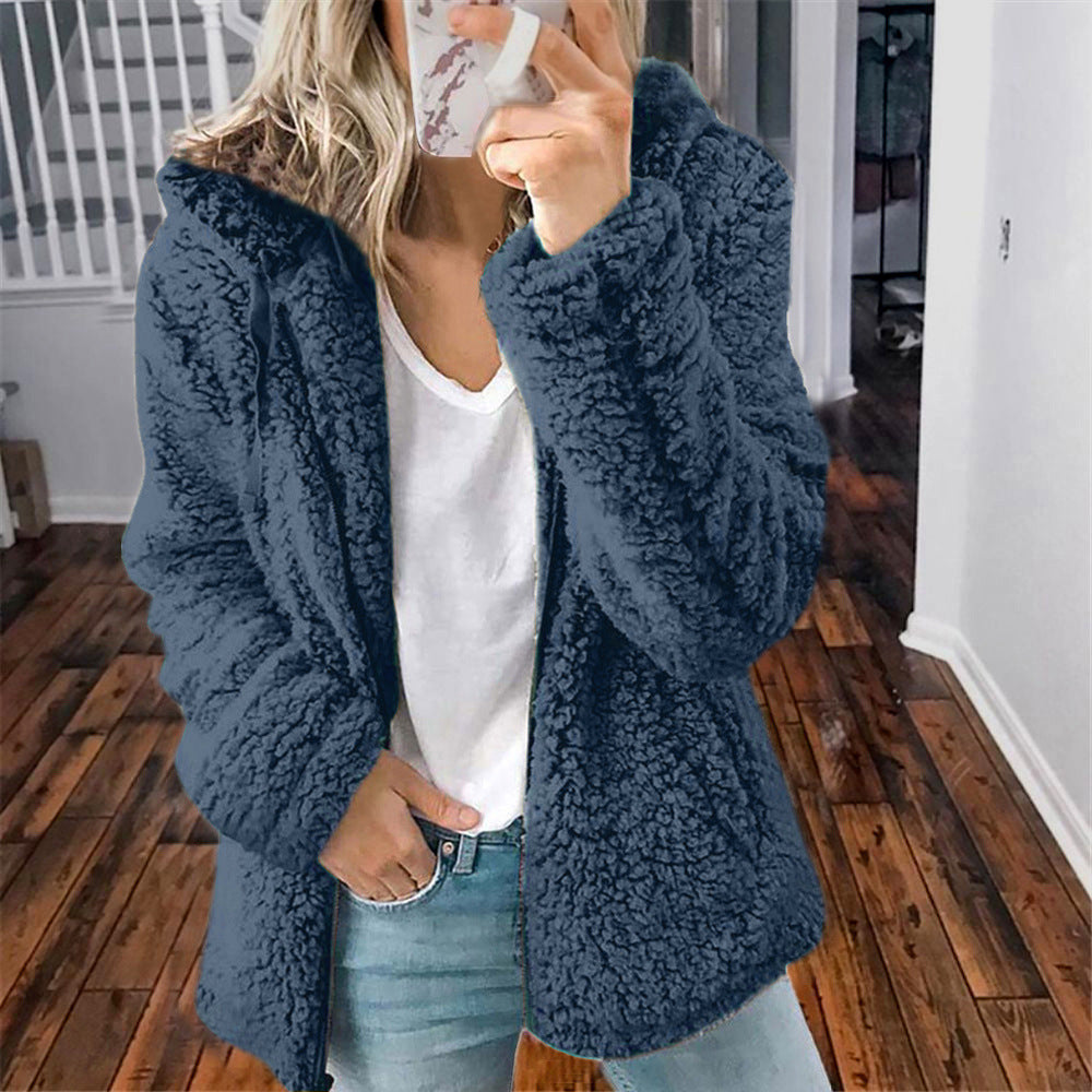 Raina™ | Abrigo Sherpa con Capucha para el Día a Día