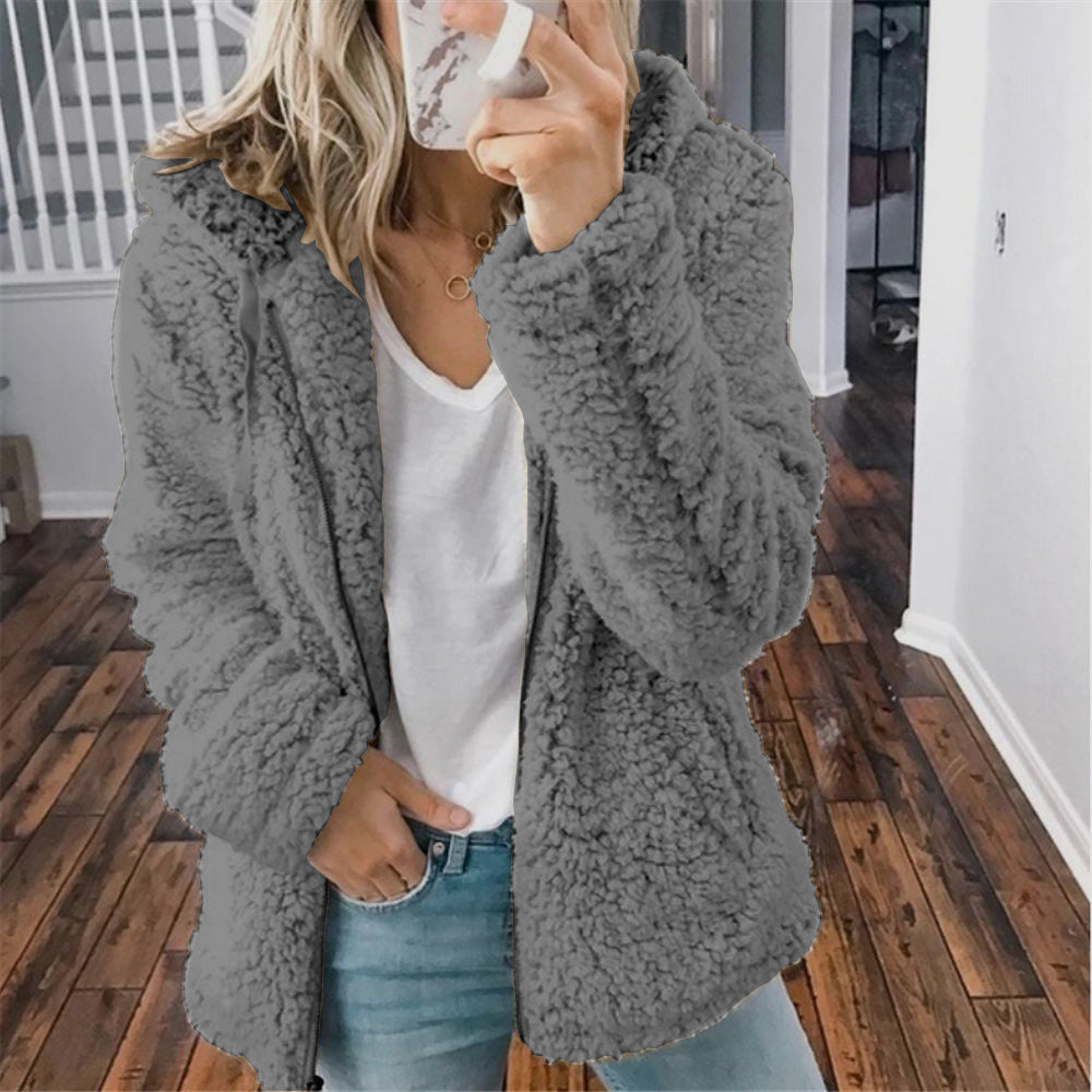 Raina™ | Abrigo Sherpa con Capucha para el Día a Día