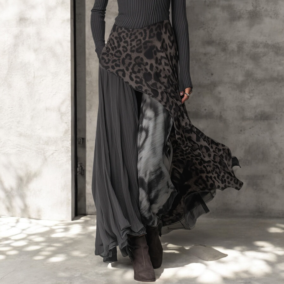 Clara - Vestido Largo Leopardo