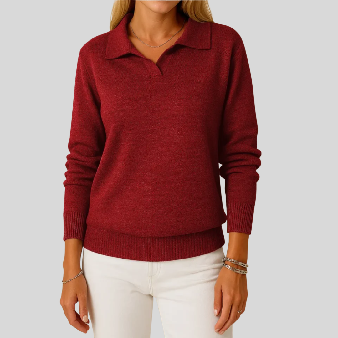 Mara | Jersey con cuello elegante