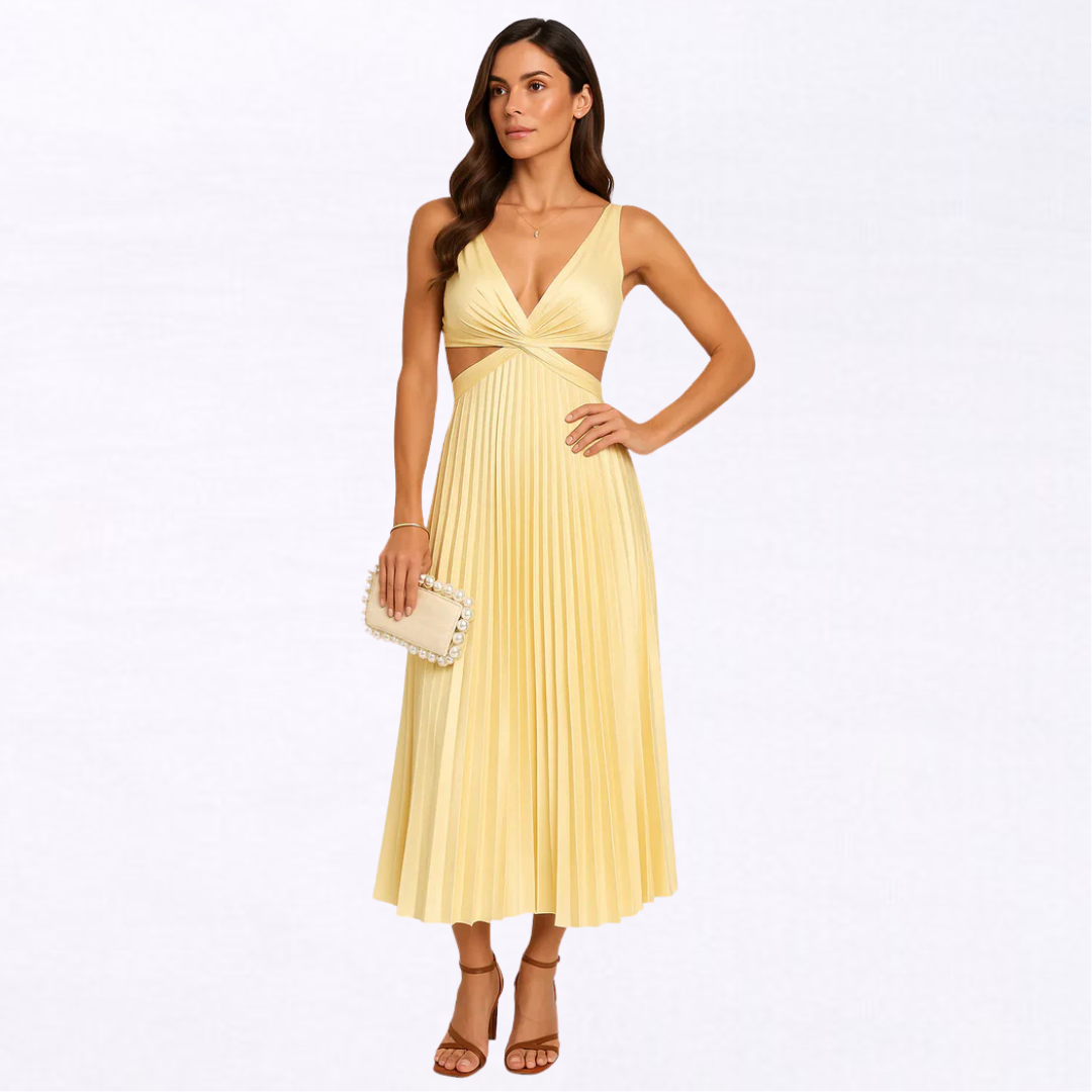 Vestido Bellezza – Vestido plisado para ocasiones