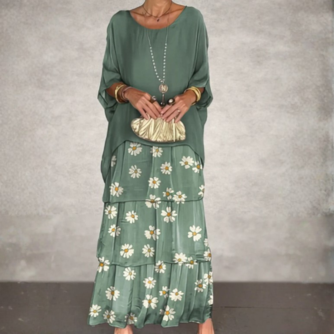 Lara – Vestido largo fluido y elegante