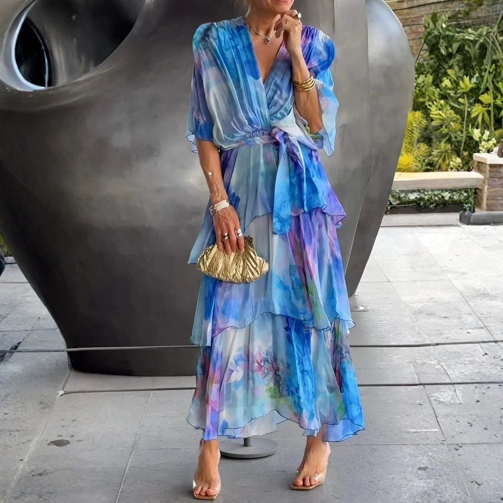 Cassia – Vestido elegante de chiffón