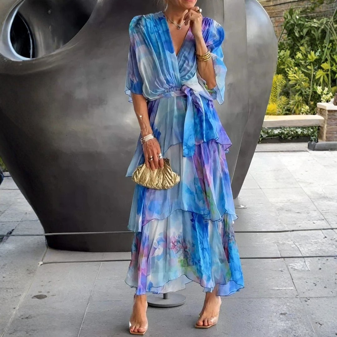 Cassia – Vestido elegante de chiffón