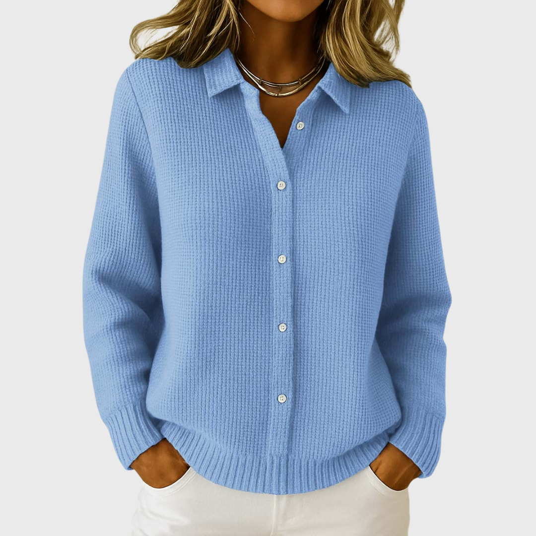 Elena | Cardigan Clásico de Punto Suave