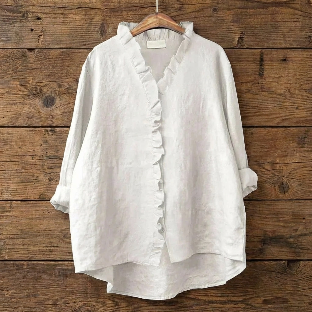 Eline | Elegante Blusa de Verano de Lino
