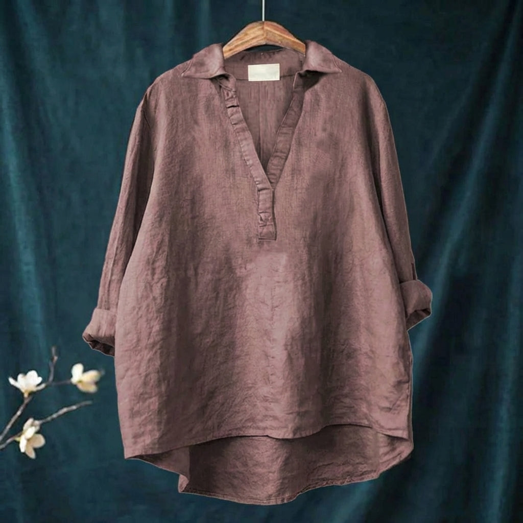 Andrea | Elegante Blusa de Verano de lino