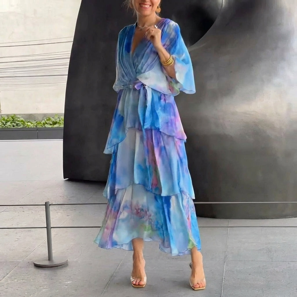 Cassia – Vestido elegante de chiffón