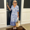 Madison – Vestido floreado con escote en V