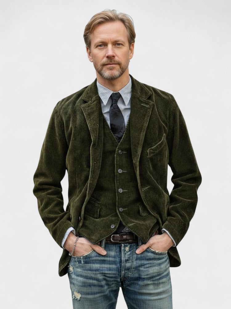 Radek™ | Chaqueta y chaleco de estilo vintage