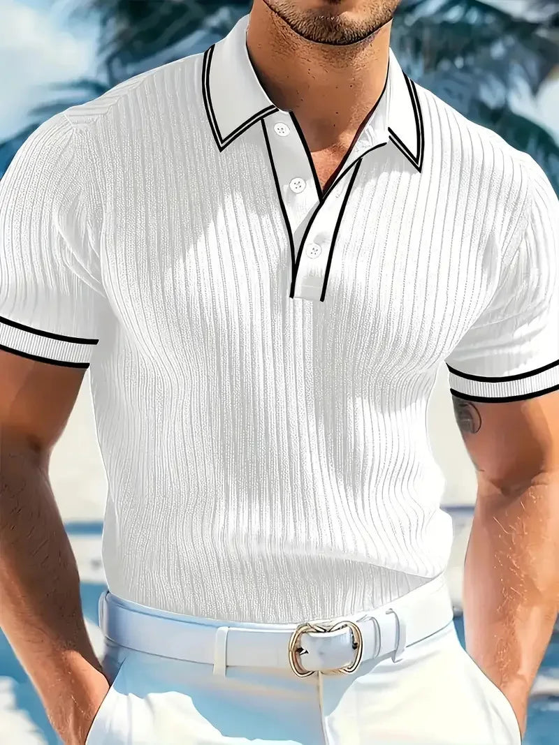 Javi | Polo masculino elegante de verano