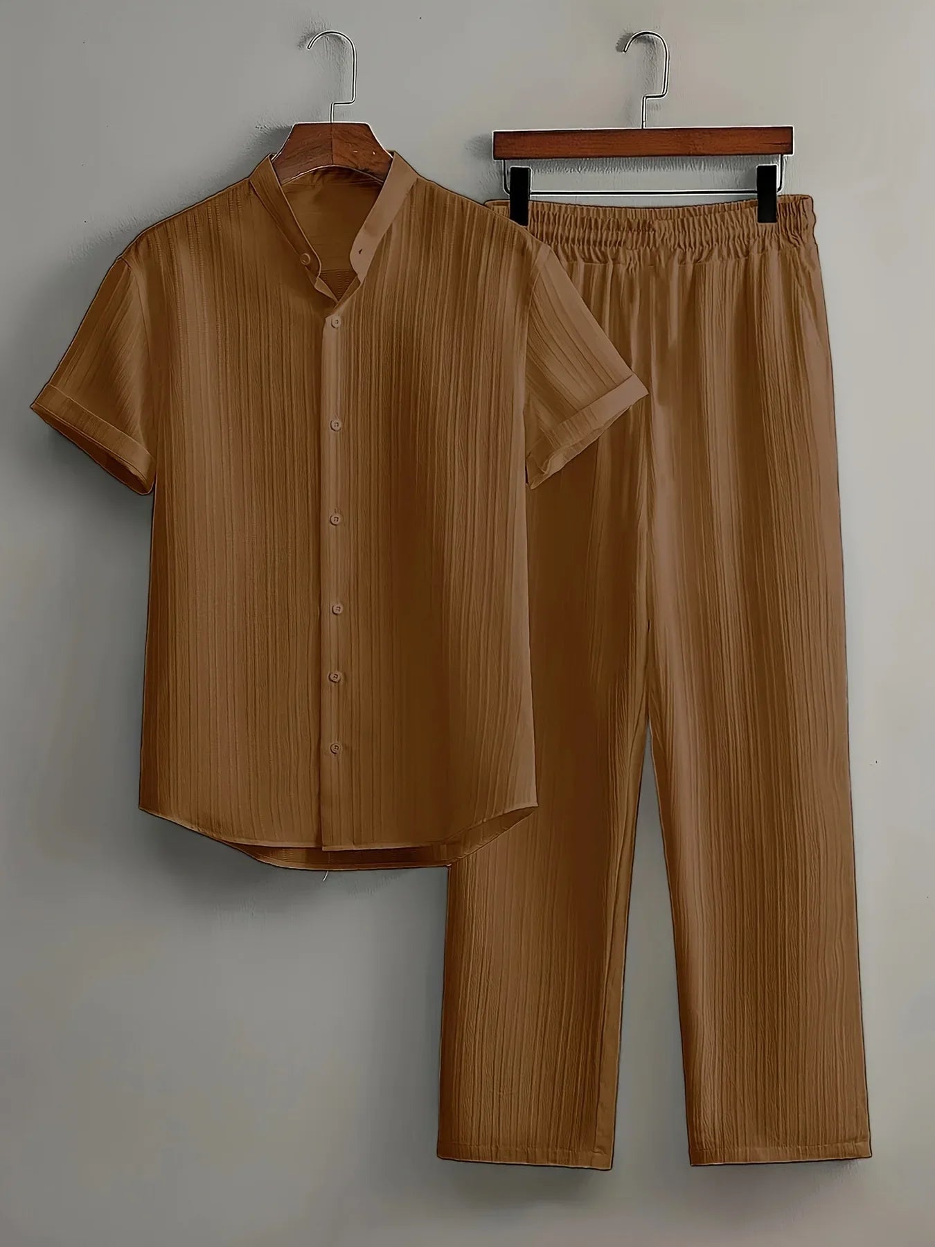 MATALASCAÑAS - Conjunto de manga corta con detalles en bambú