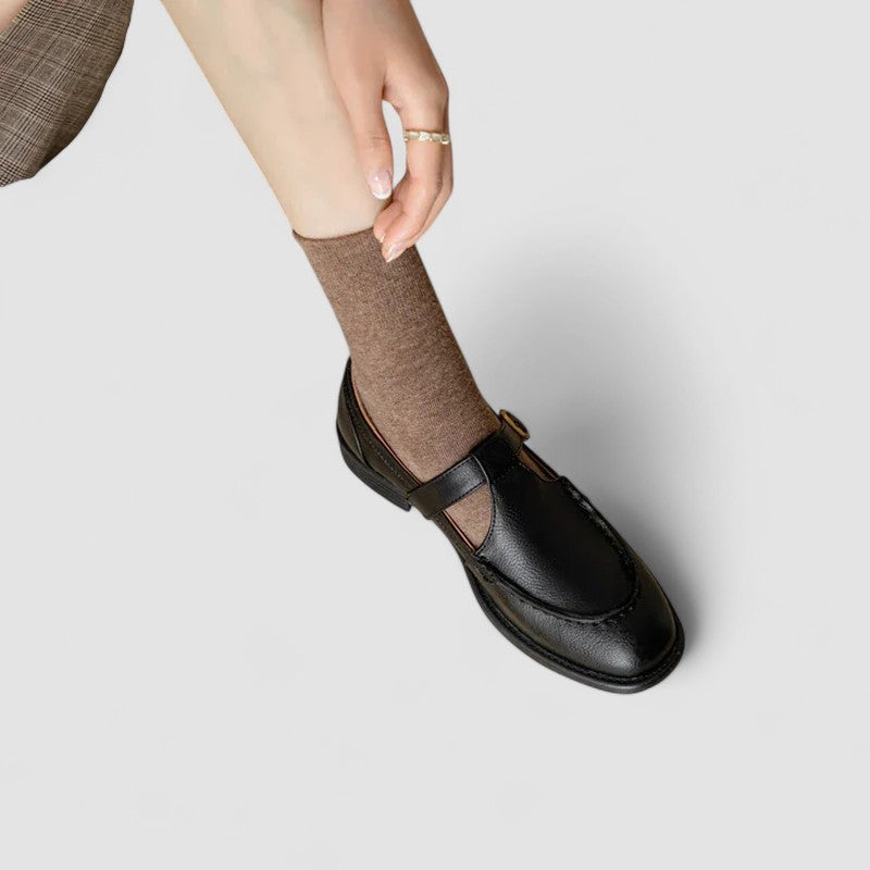Zhelynne | Zapatos Mary Jane ortopédicos con puntera cuadrada