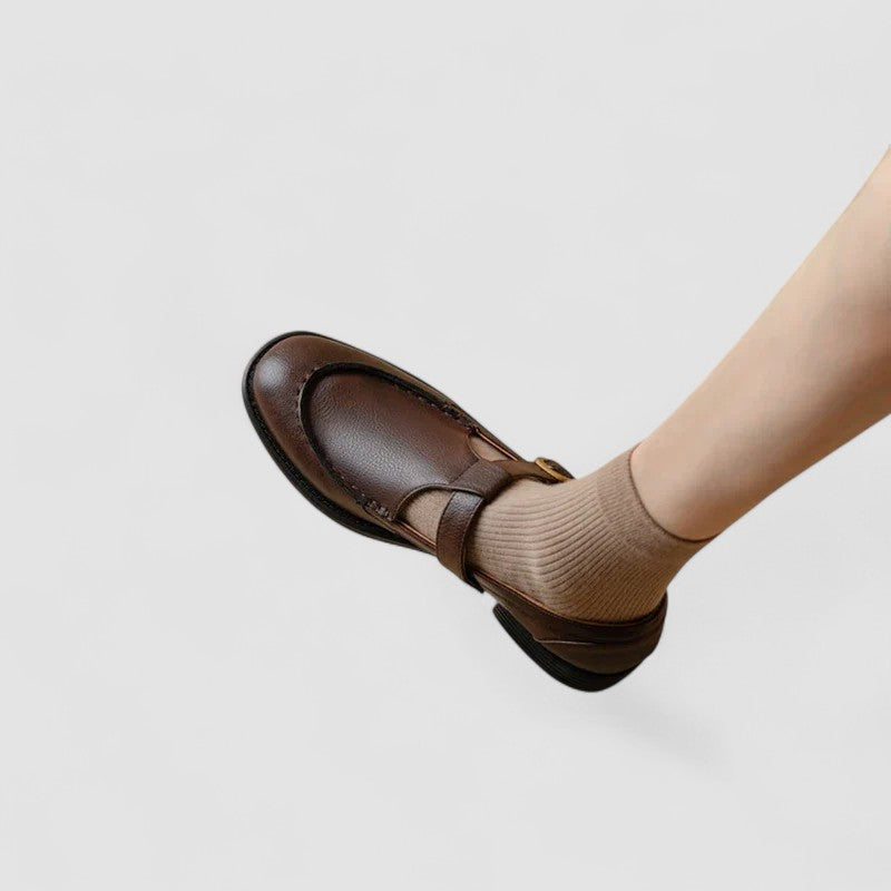 Zhelynne | Zapatos Mary Jane ortopédicos con puntera cuadrada