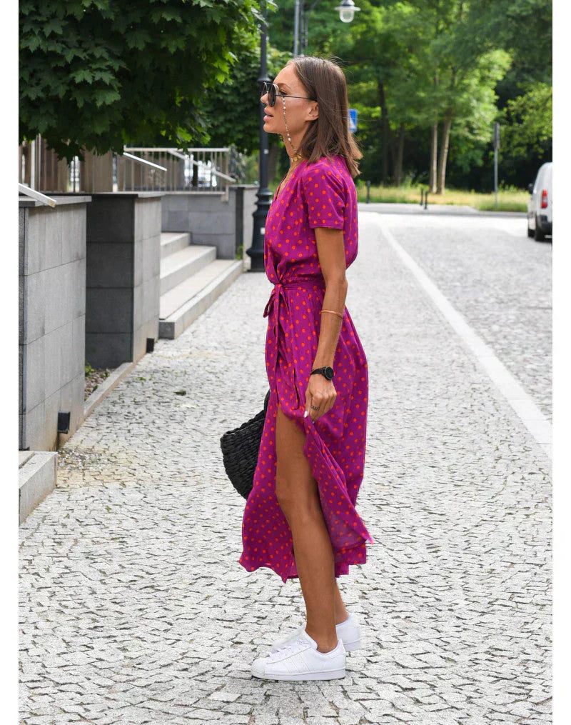 Julia - Vestido elegante con escote en corazón y corte que moldea la silueta