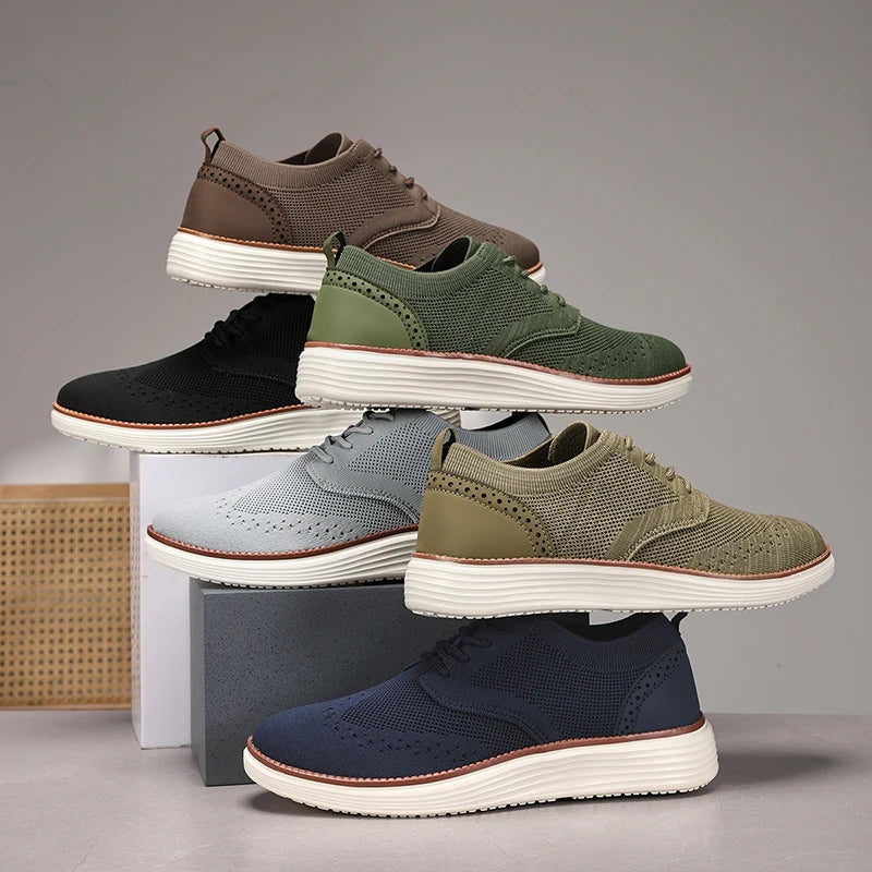 LUCA – Zapatilla Hombre Tejido Transpirable Estilo Oxford Premium
