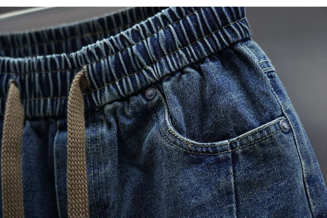 Laurent™ | Pantalones baggy de mezclilla con cinturón