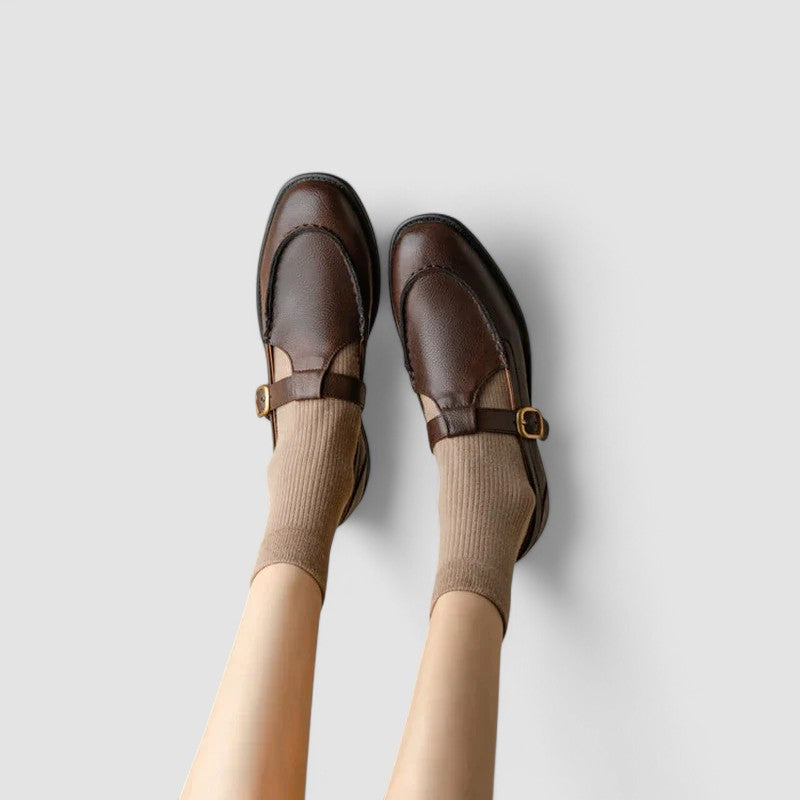 Zhelynne | Zapatos Mary Jane ortopédicos con puntera cuadrada