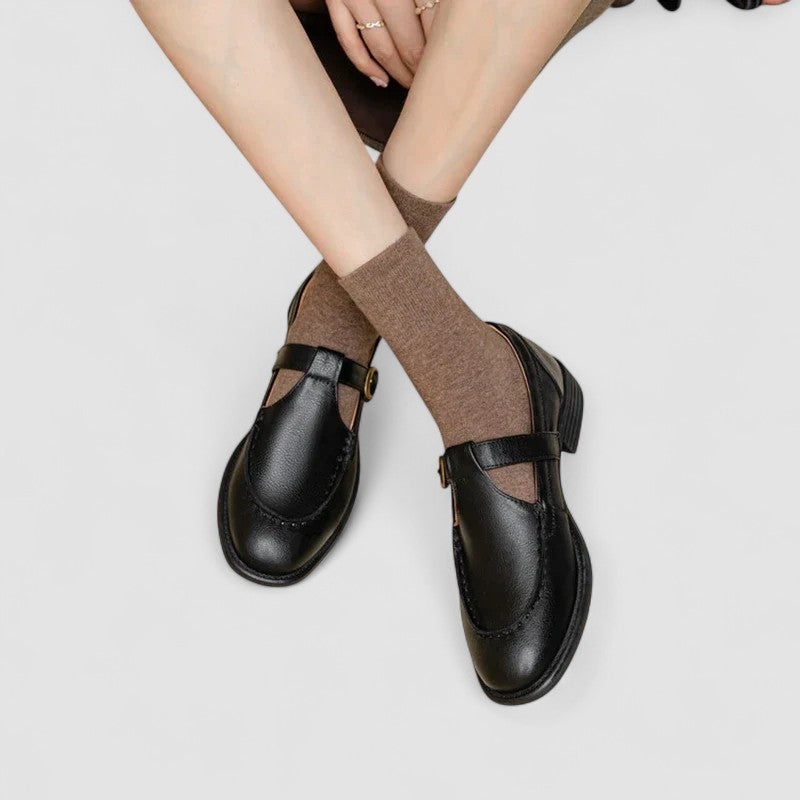 Zhelynne | Zapatos Mary Jane ortopédicos con puntera cuadrada