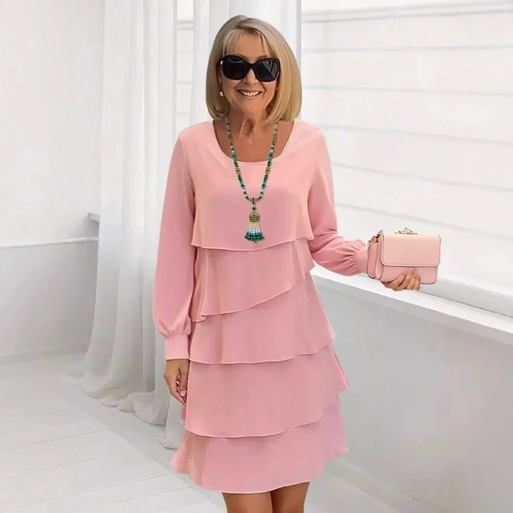Madeleine – Vestido de elegancia fluida con volantes