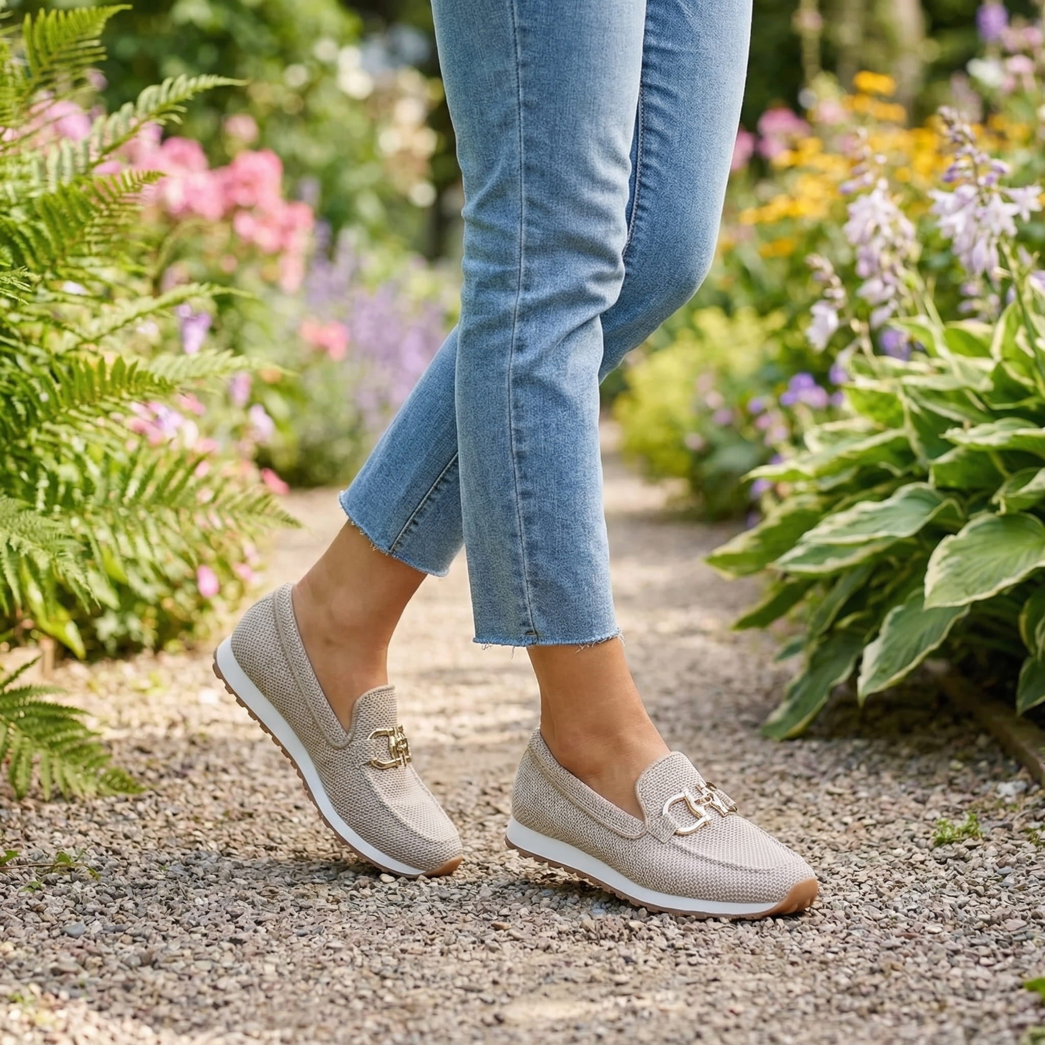 Chiara | Zapatilla mocasín ortopédica
