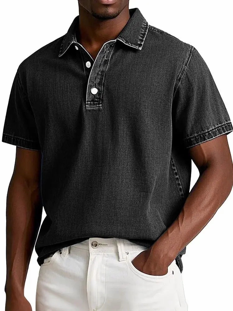 Antonio | Polo vintage para hombre con botones primavera-verano