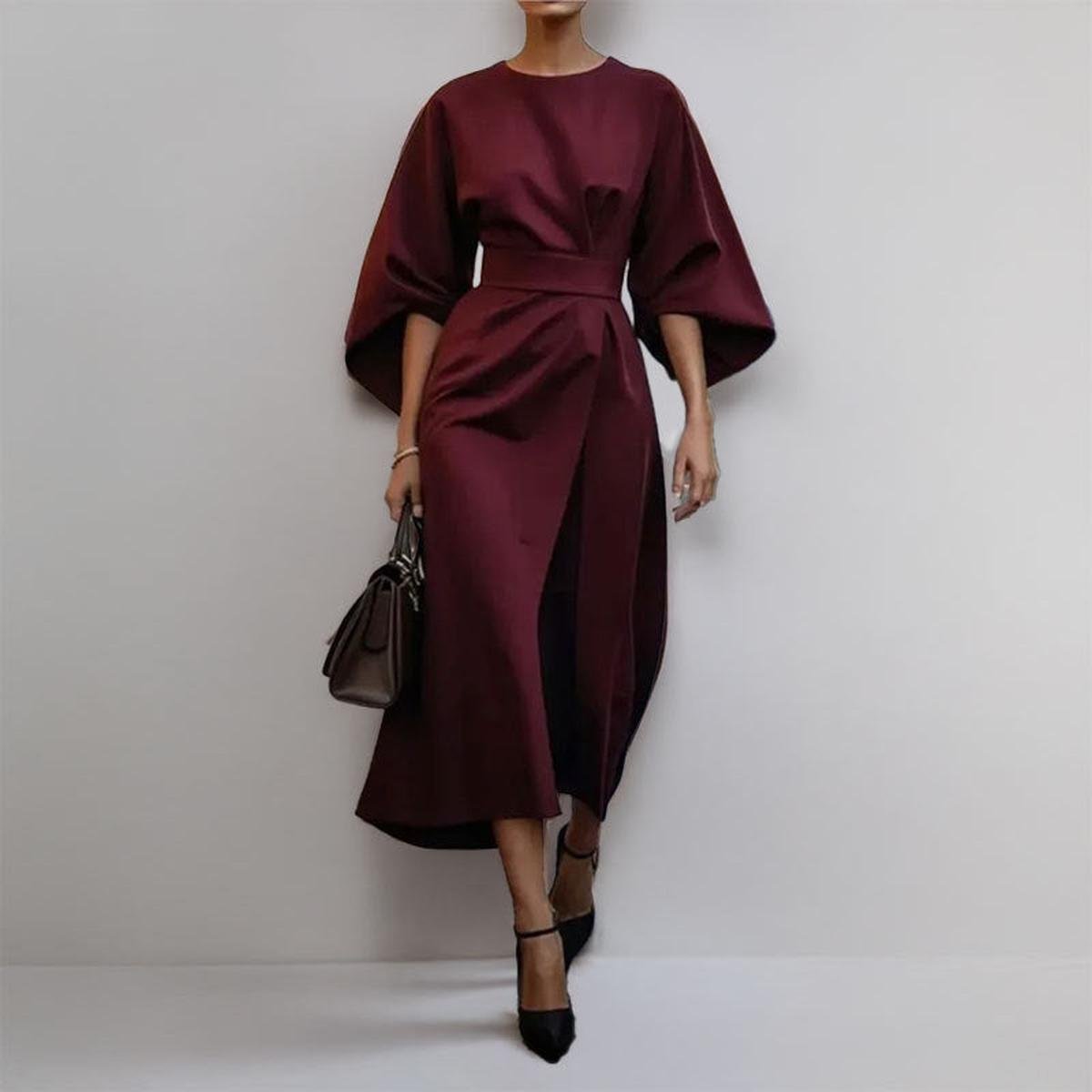 Katarzyna | Vestido Maxi con manga kimono