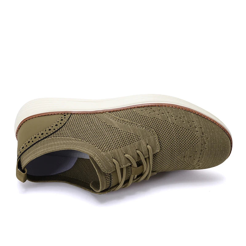 LUCA – Zapatilla Hombre Tejido Transpirable Estilo Oxford Premium