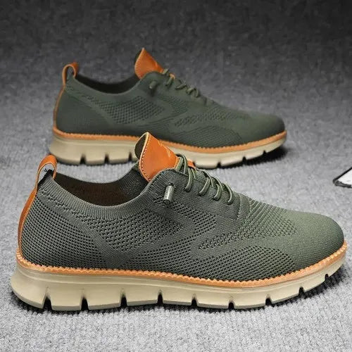 Nuevos mocasines ligeros para hombre - Tejido de malla transpirable, calzado casual con cordones, cómodos, tallas grandes, calzado casual personalizado