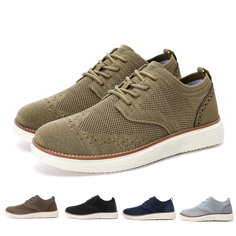 LUCA – Zapatilla Hombre Tejido Transpirable Estilo Oxford Premium