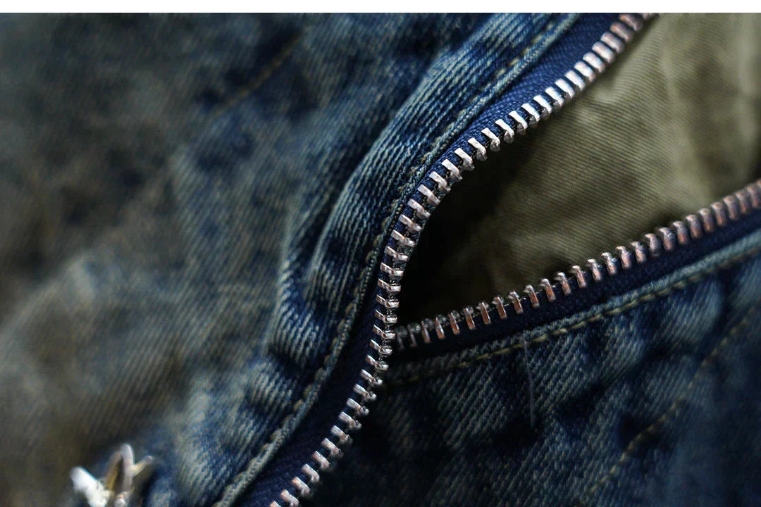 Laurent™ | Pantalones baggy de mezclilla con cinturón
