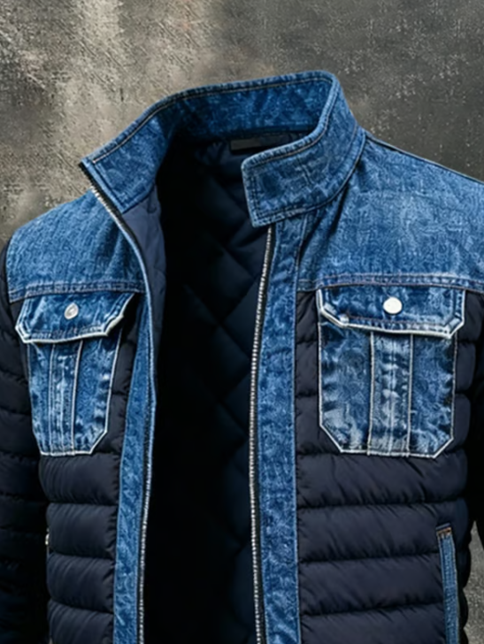 HUGO™ | Chaqueta acolchada híbrida de mezclilla