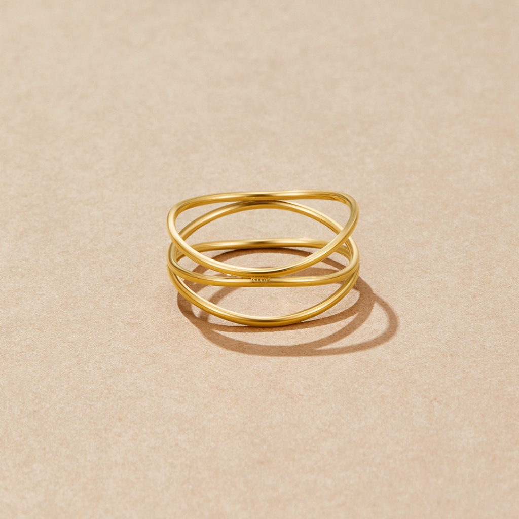 Bucle Infinito - Anillo de Oro